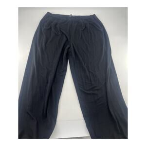 Eileen Fisher Casual Pants Womens Medium Black Comfy Elastic Waist Career Work